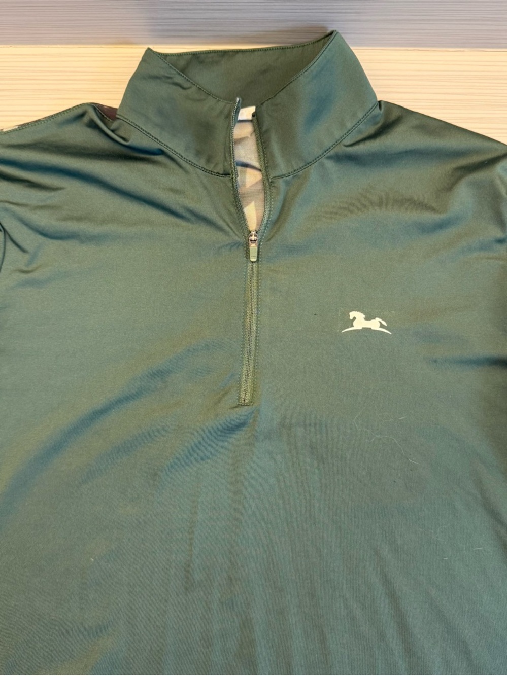 RJ Classics Quarter-Zip Equestrian Riding Pullover - Green